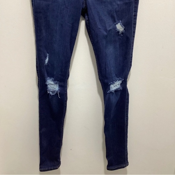 Hollister Jeans Womens 5R High Rise Legging Skinny Distressed Stretch Blue 🌟 - Picture 5 of 8
